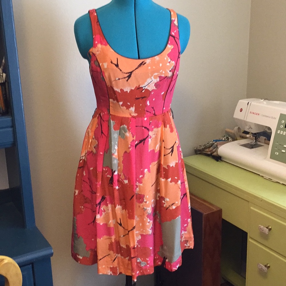 Silk, Anthropologie dress.